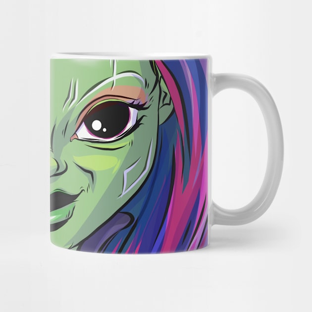 Pop Culture Caricature #4 - Gamora by yazgar